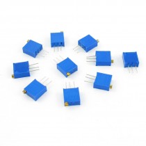 3296W 502 500V 5K ohm 3/8" Square Trimmer Pot Cermet Potentiometer 10 Pcs