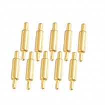 10 Pcs 0.87mm Dia Round Tip Spring Loaded Test Probes Pins