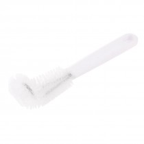 20cm Length Lab Measurement Test Beaker Bottle Elbow Brush Wash Tool White