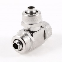 T Shaped 3 Ways Pneumatic 5mmx8mm Air Hose Quick Connector Coupling