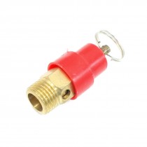 1/4"PT Thread Safety Pressure Dispel Valve Red for Air Compressor