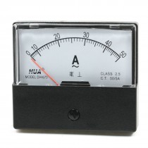 Rectangular Analog Panel Ampere Meter Amperemeter DH-670 AC 0-50A