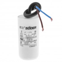 CBB60A-1 Washing Machine Polypropylene Film Motor Capacitor 5uF 450V AC