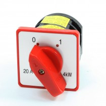 ON-OFF 2 Position 4PDT Rotary Cam Combination Switch 4KW 20Amp 380V AC