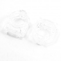 2pcs 22mm Threaded Dia Plastic Waterproof Protective Switch Cover Guard