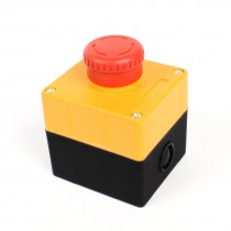 Plastic Control Box Round Head Emergency Stop Push Button Switch