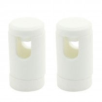 3 in 1 White Porcelain Ceramic Insulation Protection Case 2 Set