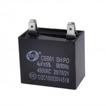 AC450V 4uF 50/60 Hz Rectangular Air Conditioner Fan Motor Run Capacitor