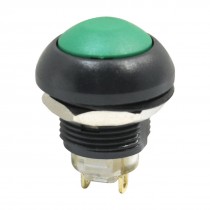 DC 36V 2A 12mm Panel Mount Momentary Green Push Button Switch 1NO