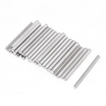 40 Pcs Silver Tone Metal Hexagon Mdodels Part Axle 30mm