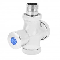 Toilet Lavatory 3/4" PT Male Thread Chrome Finish Push Button Flush Valve