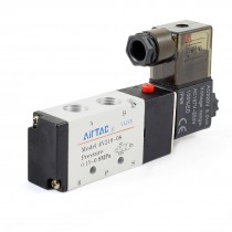 Five Way 2 Position Electric Solenoid Valve 4V210 08 AC220V 6VA