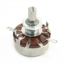 470 ohm 6mm Split Round Shaft Single Linear Rotary Carbon Potentiometer 2W