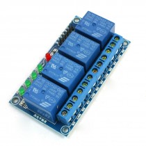 DIY MCU DC5V Coil 4 Channel 4CH High Level Trigger PLC Relay Module for Arduino