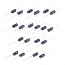 20 Pcs 6mmx12mm 33uF 25V 85C Polarized Axial Electrolytic Capacitor