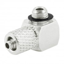 5mm Male Thread Elbow Fitting Quick Joint Connector for 4mmx3mm Air Pipe