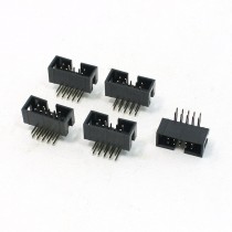 2.54mm Pitch 10P Double Rows 90 Degree Angle IDC Pin Headers 5 Pcs