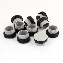10 Pcs Replaceable Gray Round Button Switch Panel Plugs 1/2" PT