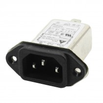 AC115V/250V 10A Panel Mount 3 Pin Solder IEC 320 C14 EMI Filter