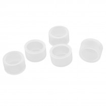 5 Pcs White Clear Soft Plastic Waterproof Button Switch Covers Caps