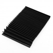 Protective Synthetic Rubber Rectangle Accordion Dust Cover 130x65x15mm