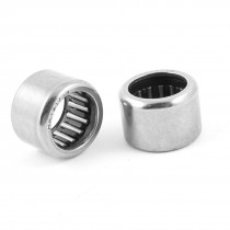 2 Pcs HK121712 12mm x 16mm x 12mm Caged Drawn Cup Needle Roller Bearing
