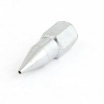 Conical Shape Grease Gun Nipple Fitting 9mm Female Thread Silver Tone