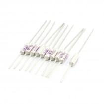 10Pcs 250V 10A 280C Celsius Circuit Cut Off Temperature Thermal Fuse