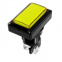 Game Machine Yellow Head Momentary 2P Rectangle Button Micro Switch SPST