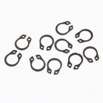 10 Pcs 8mm x 10mm Round Shape Metal External Circlip Retaining Ring