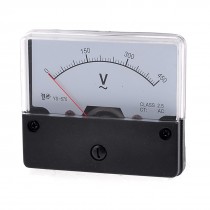 YS-670 AC 0-450V Fine Tuning Dial Panel Mount Analog Voltmeter