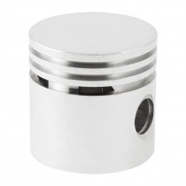 0.47" Pin Bore Diameter Alloy Shell Air Compressor Piston Silver Tone