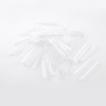 100 Pcs Clear White Plastic Rounded U-shaped Bottom 3.9" Long Test Tube 10ml