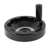 Folding Revolving Handle 16mm x 150mm Hand Wheel Black for Lathe Grinders