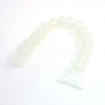 1/2PT Thread Plastic Flexible Flat Nozzle Water Oil Coolant Pipe 34cm Long