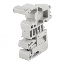 E-UK Contact 35mm DIN Rail End Clamp Terminal Block Gray