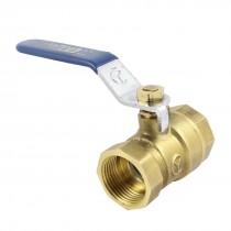 3/4" PT to 3/4" PT F/F Thread Blue Lever Handle Full Port Ball Valve