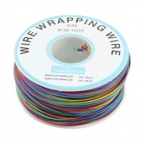 200M 30AWG Tin Plated Copper 8-Wire Colored Insulation Test Wrapping Cable Roll