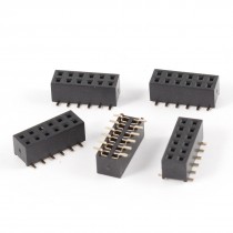 5Pcs Double Row 2mm Pitch 2x6 Pins SMT SMD Female Header Socket