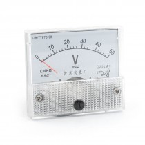 Screw Mounting Head Voltage Test DC 50V Analog Volt Meter Panel