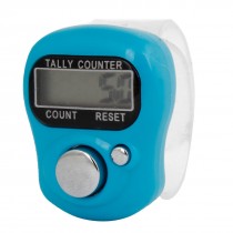 Tally Counter 5-Digit LCD Electronic Digital Finger Hand Held Counter Light Blue