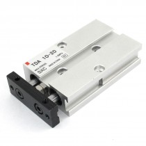 1.0MPa Double Action 10mm Bore 20mm Stroke Double Rod Air Cylinder