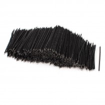 1000 Pcs Black PVC Tin Plated Copper 0.4x60mm 26AWG Wire Brushless Motor Cable