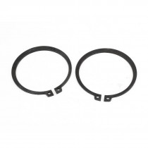 2 Pcs 67mm x 77mm Round Shaped Metal External Snap Retaining Rings