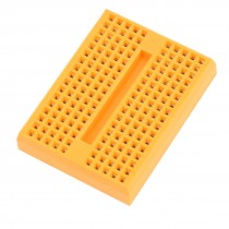 DIY Solderless Breadboard 170Pcs Tie Point PCB Panel 46x35x8mm Yellow