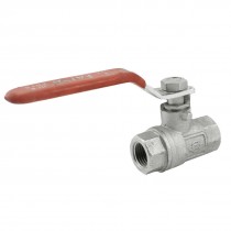 1/4" PT Female Thread F/F Orange Lever Handle Full Port Brass Ball Valve