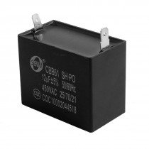 Polypropylene Film 2 Terminals Air Conditioner Motor Run Capacitor 12uF AC 450V