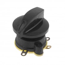 Black Plastic Housing 4.2cm x 3cm 4P SPST Fan Speed Control Knob Switch
