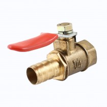 1/4 PT Female Thread to 10mm Hose Tail Connector Ball Valve