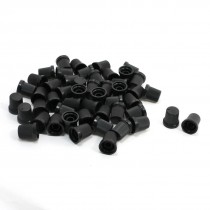 50pcs 13mm Top Dia Black Mark Rotary Control Knobs Potentiometer